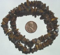 16 inch strand of Tiger Eye Chips